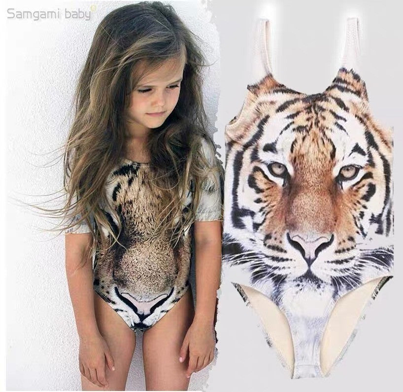 Costume intero bimba tigre