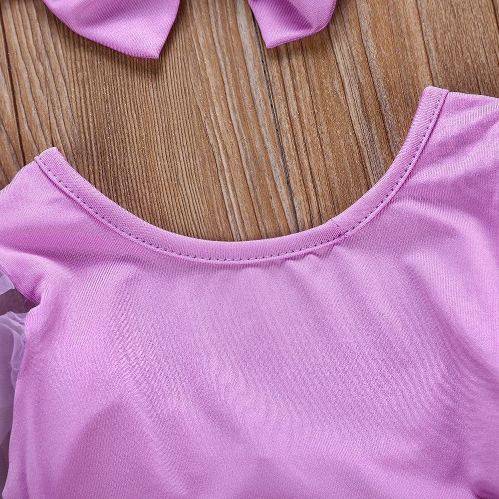 Body baby maniche in tulle