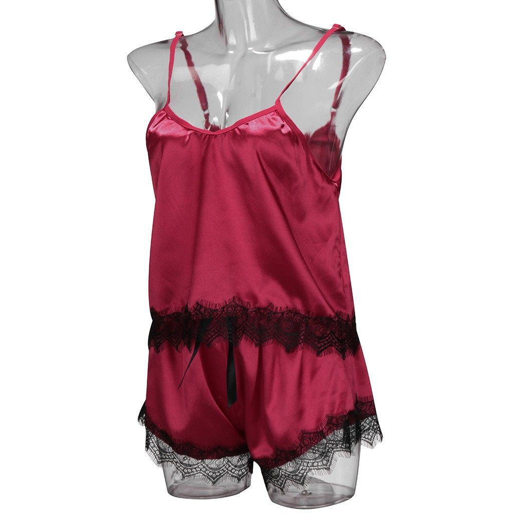 Pigiamino raso pizzo Natahy