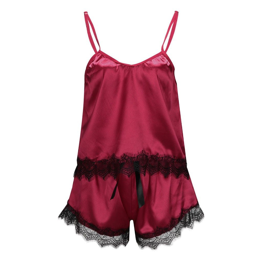 Pigiamino raso pizzo Natahy