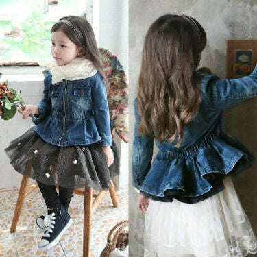 Giacchetta Bimba denimrouges