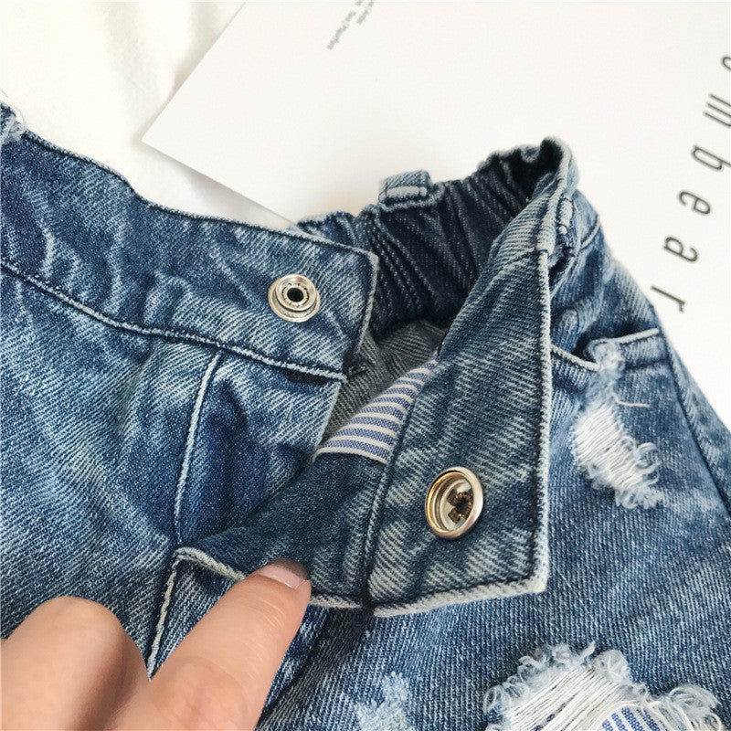 Shorts denim bambina