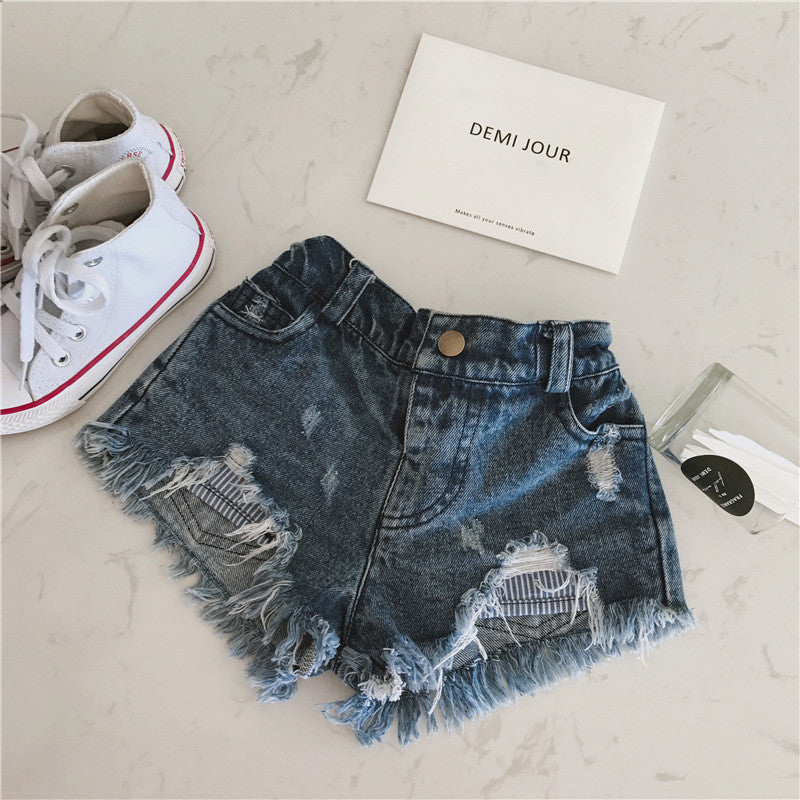 Shorts denim bambina
