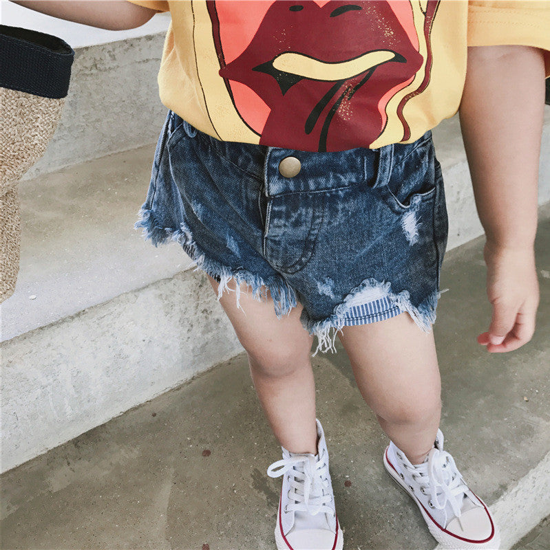 Shorts denim bambina