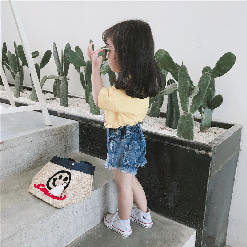 Shorts denim bambina