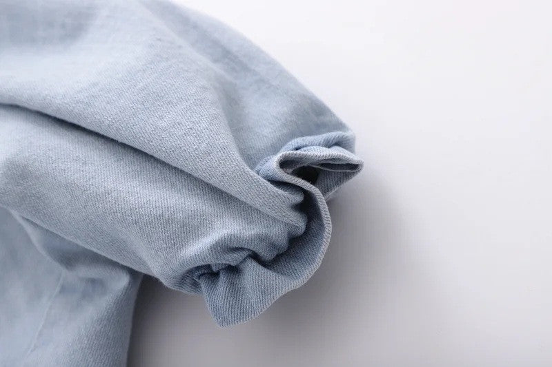 Toppino denim Mhary sbuffo