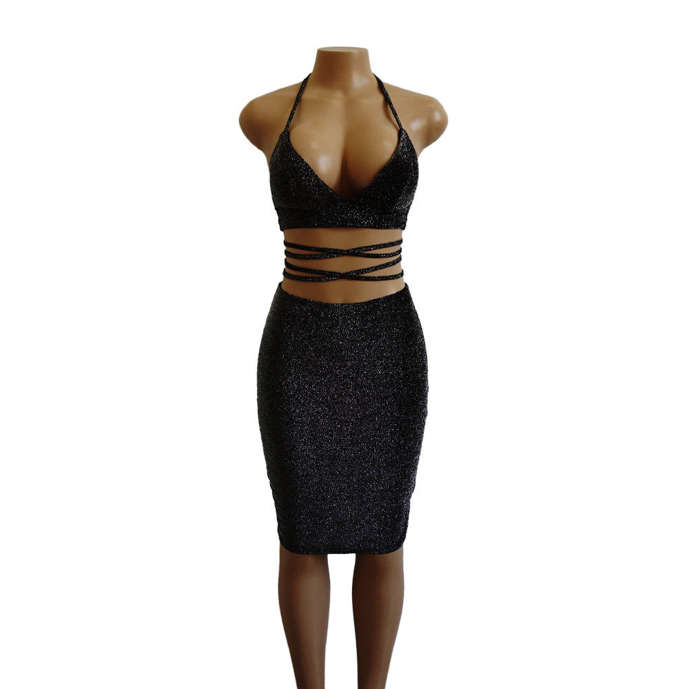 Completino lurex top + longuette