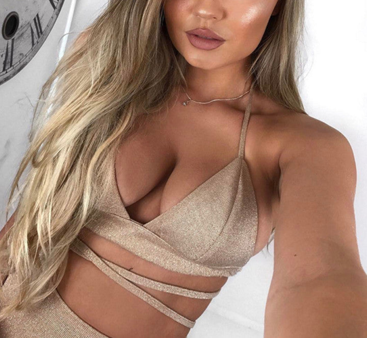 Completino lurex top + longuette