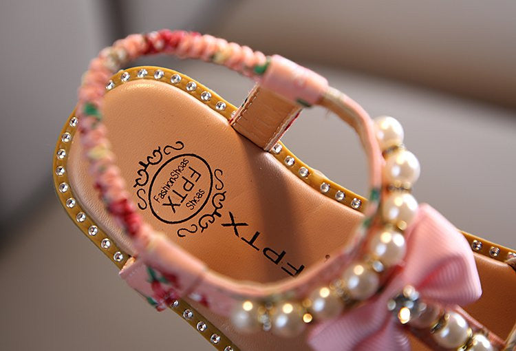 Sandaletti bimba perle Tina