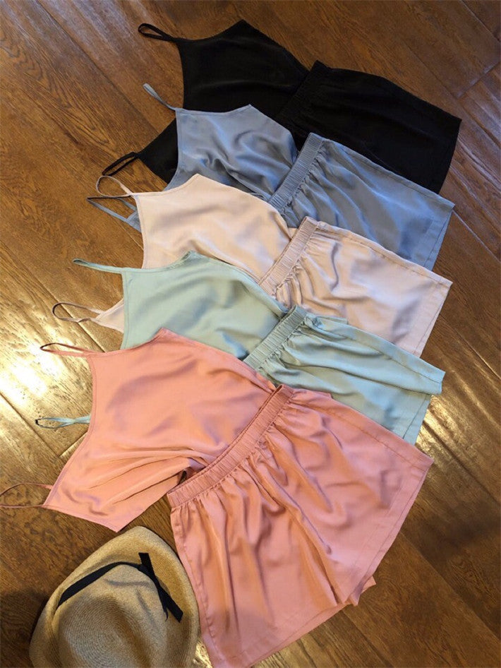 Pigiamino raso-pizzo Casha