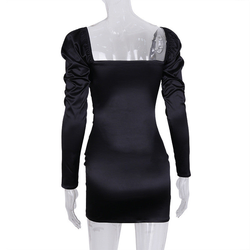 Dress in raso Bambola