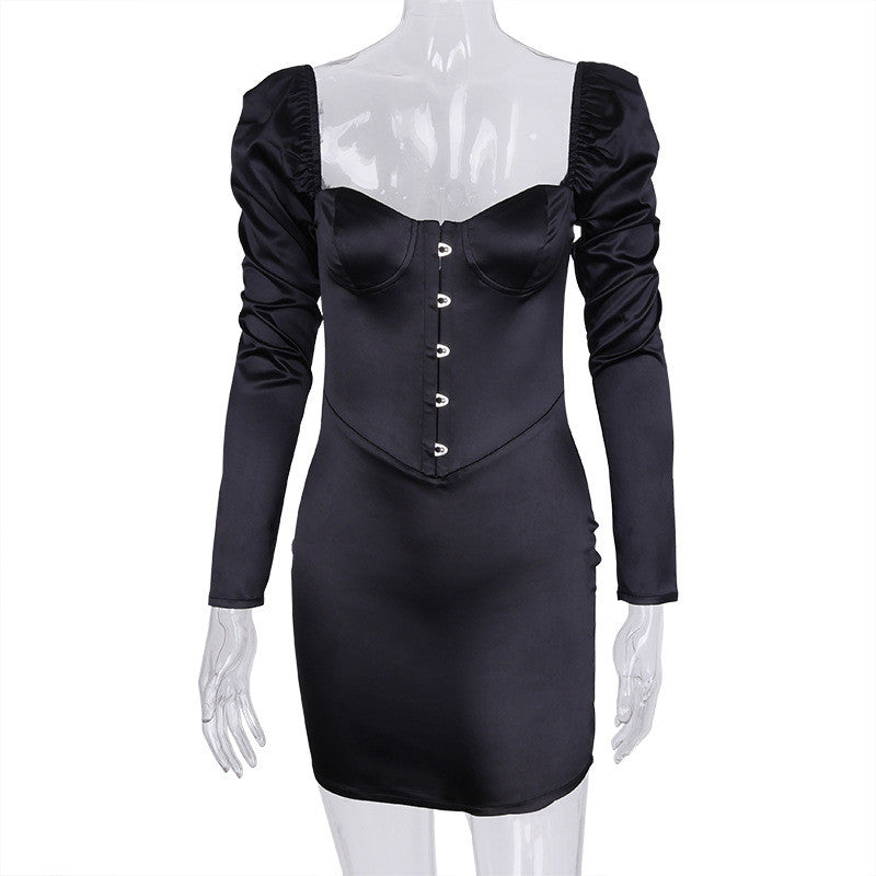 Dress in raso Bambola