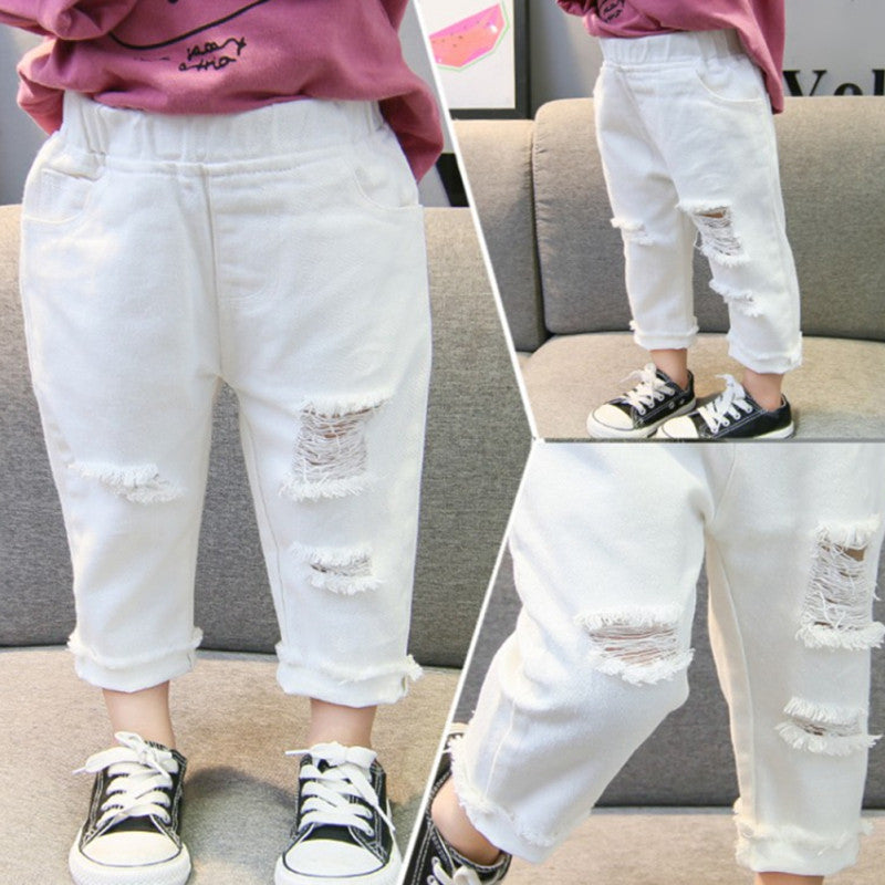 Jeans baby white scratch