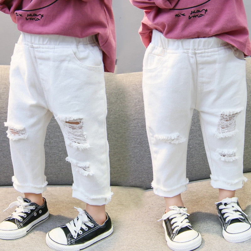 Jeans baby white scratch