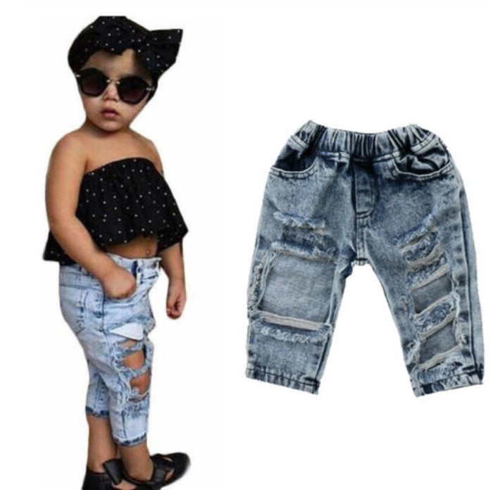 Jeans baby lorenz strappi