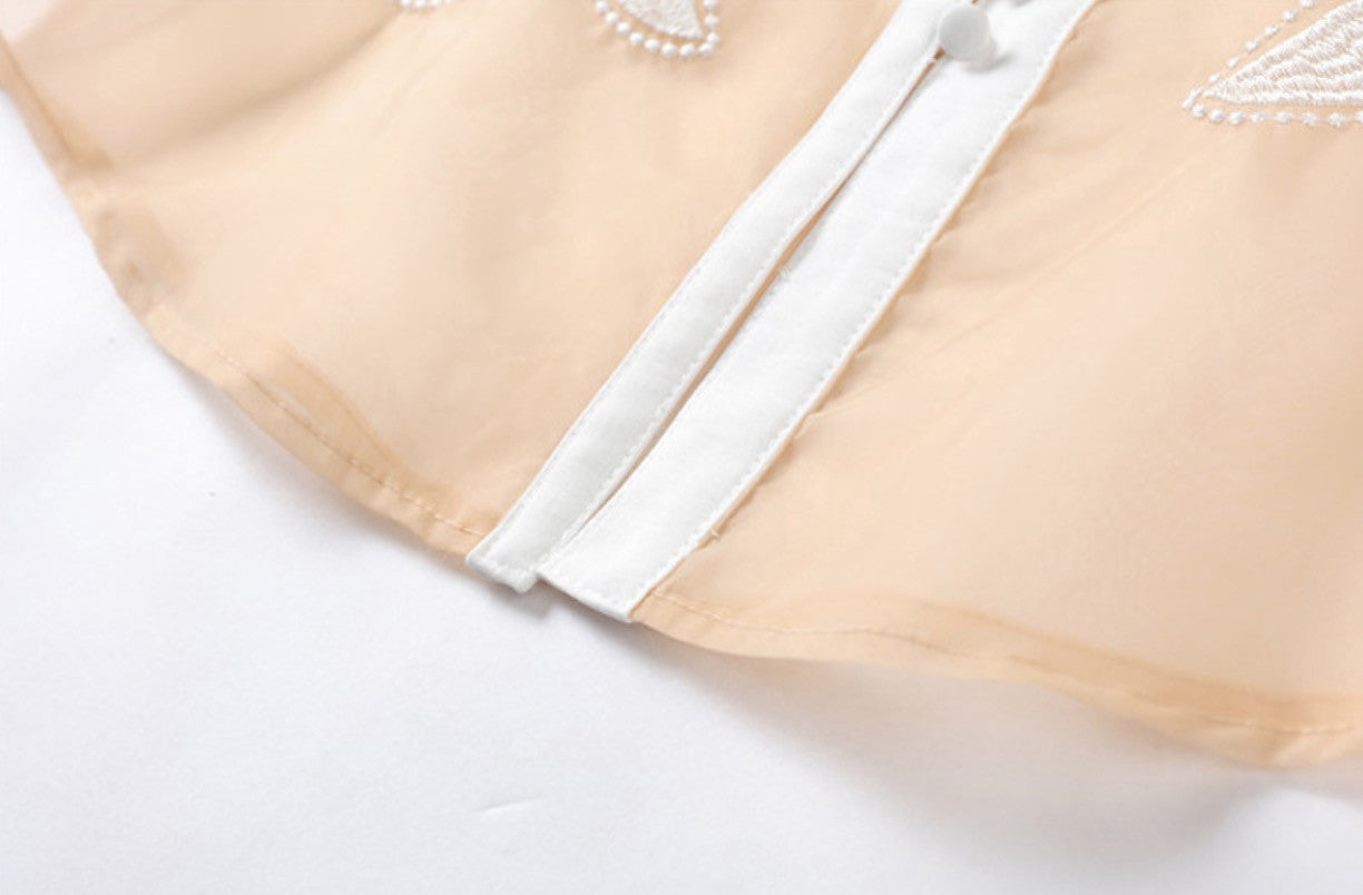 Camicia gigli tulle