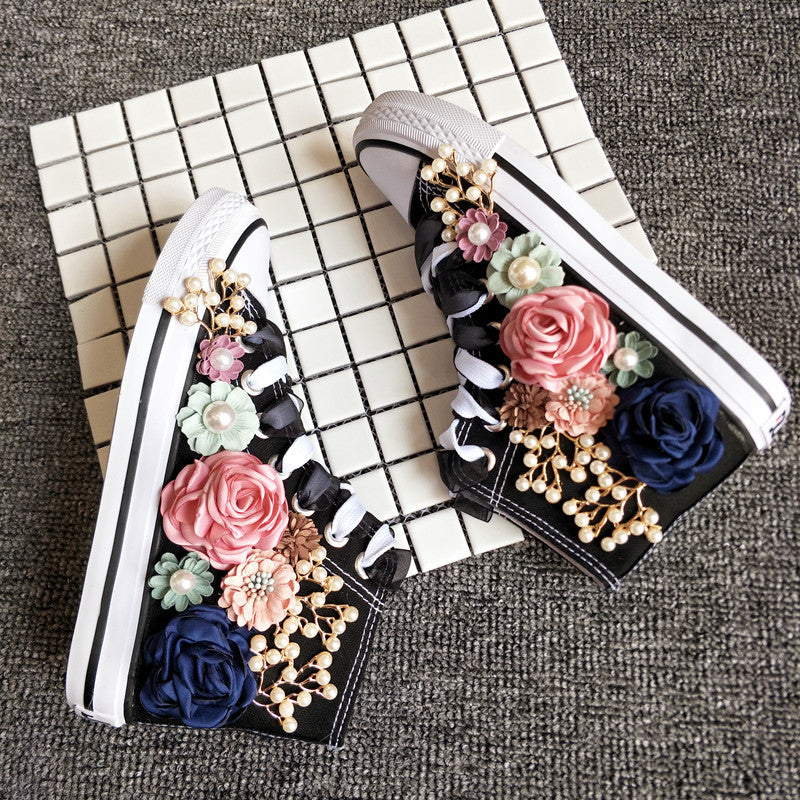 Sneakers wedding pearl