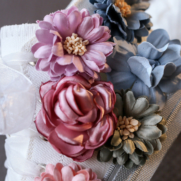 Sneakers baby-adult flower