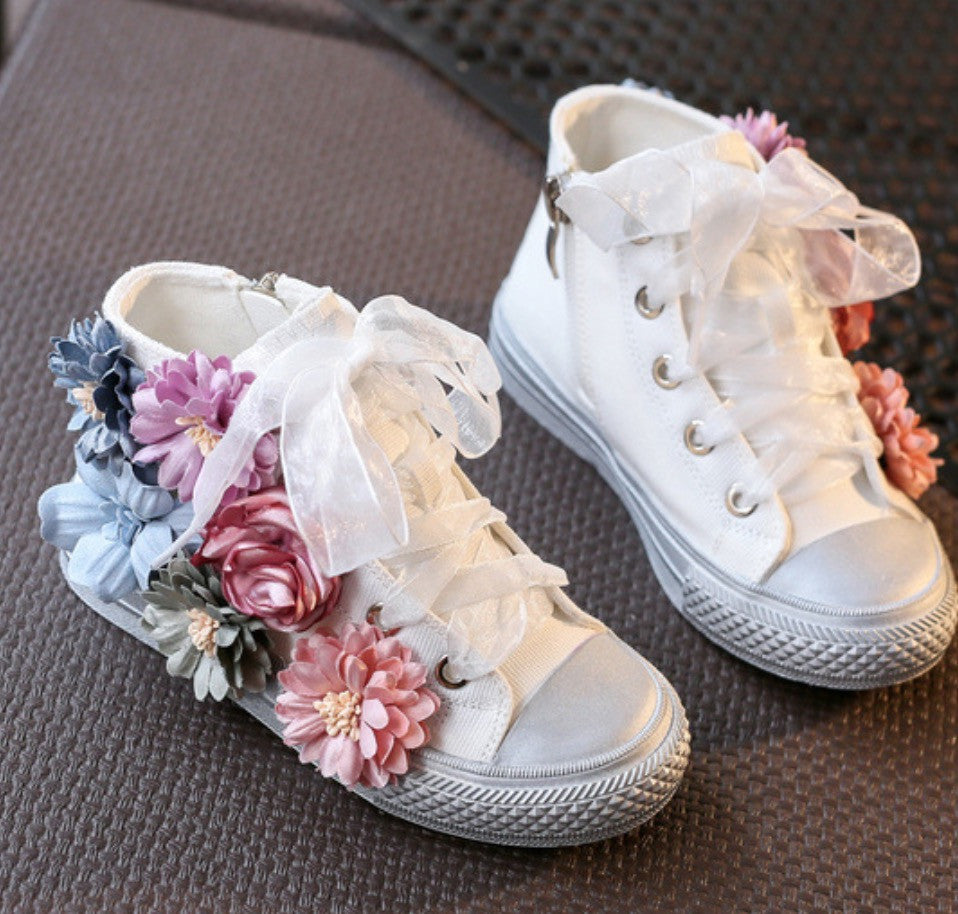 Sneakers baby-adult flower