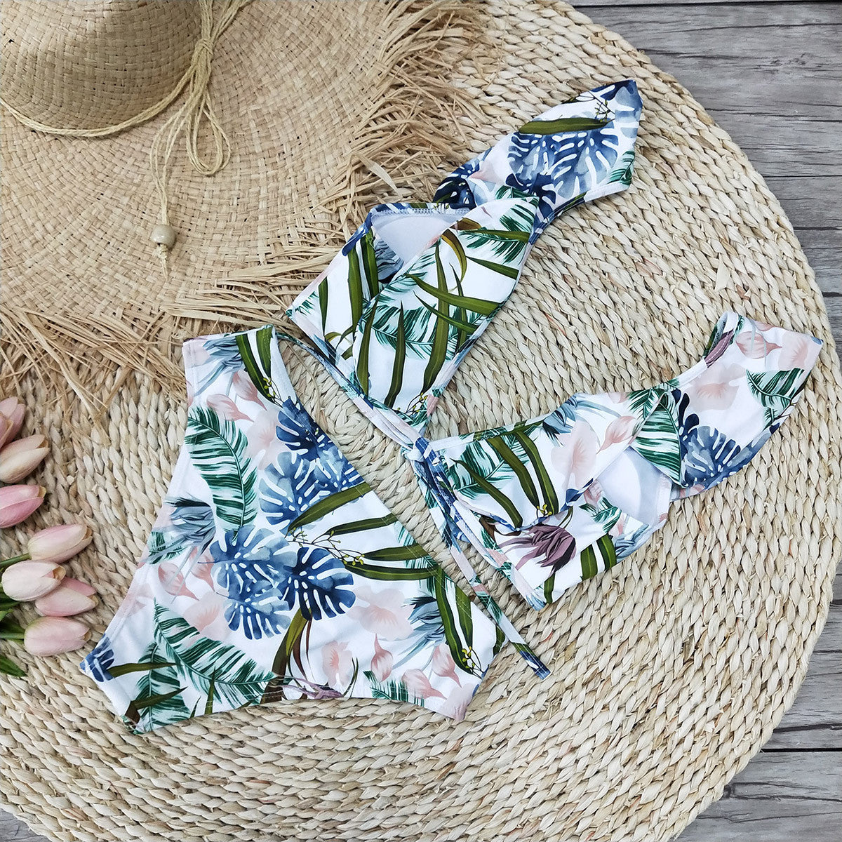 Completo bikini + pareo Guinea