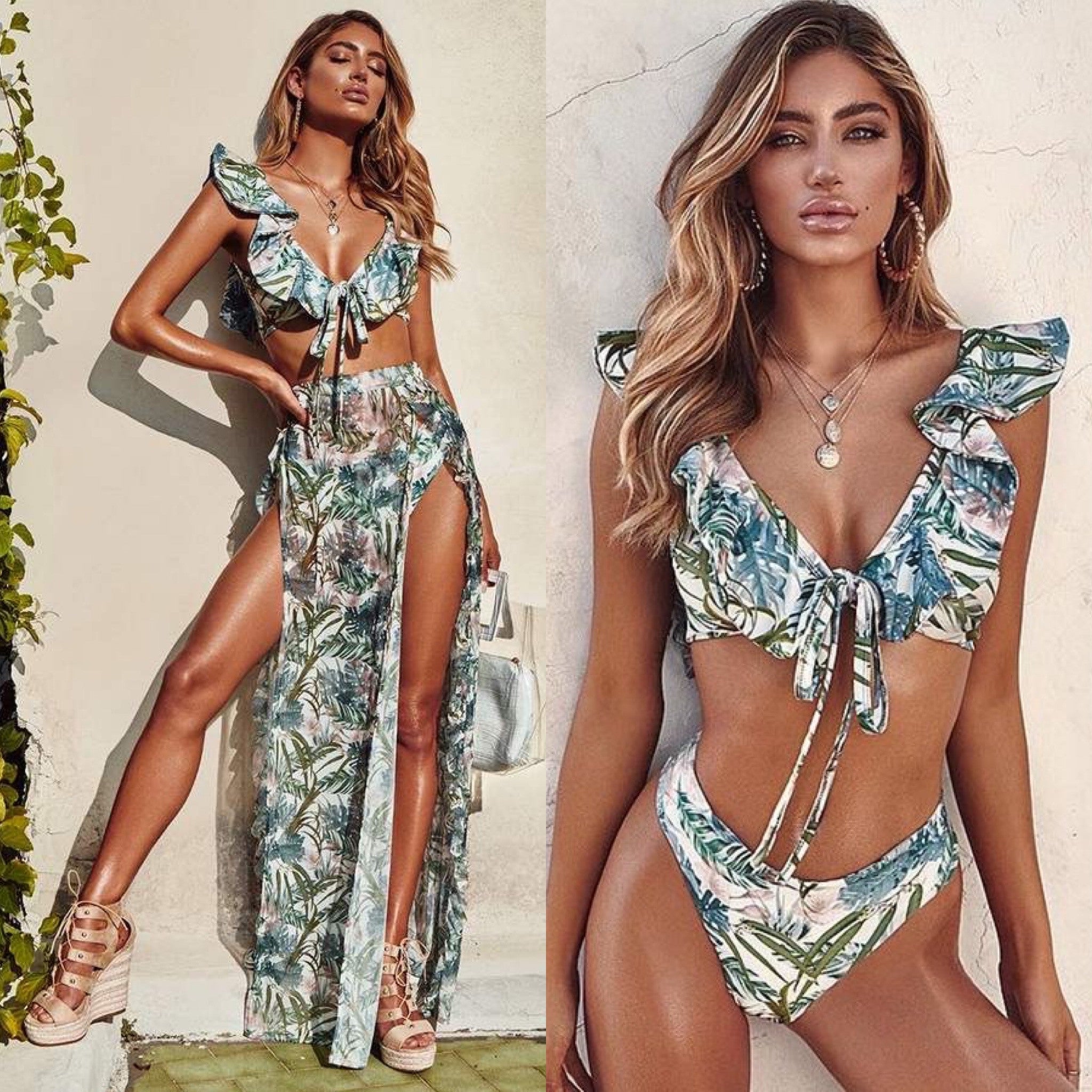 Completo bikini + pareo Guinea