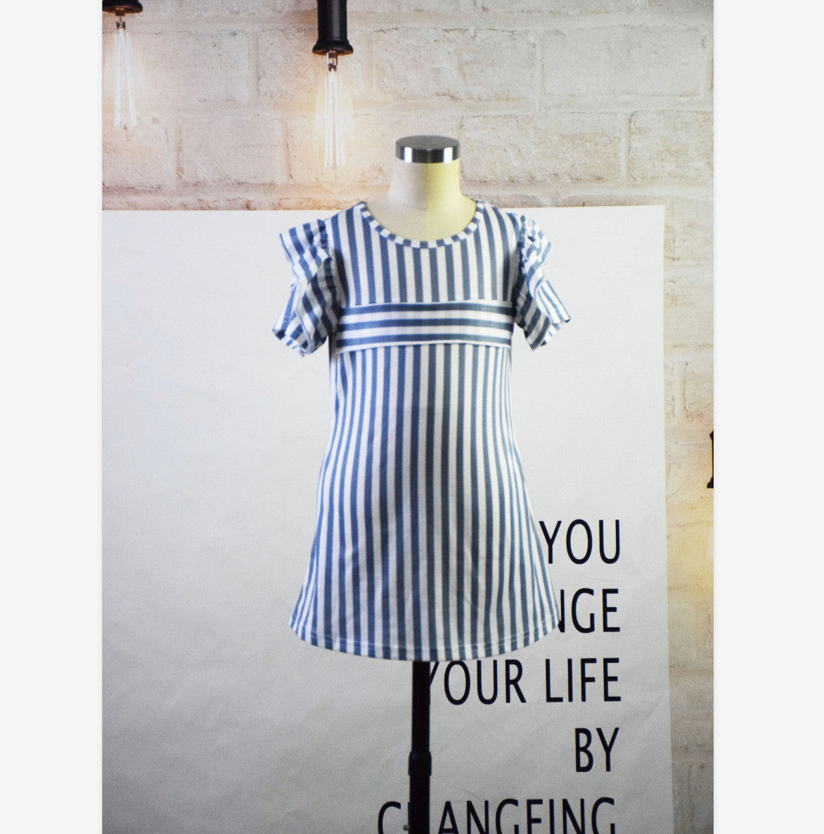 Coordinato mamma figlia volantstripe