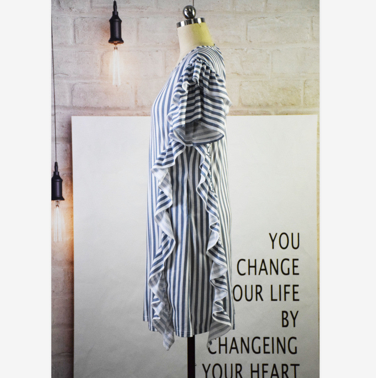 Coordinato mamma figlia volantstripe