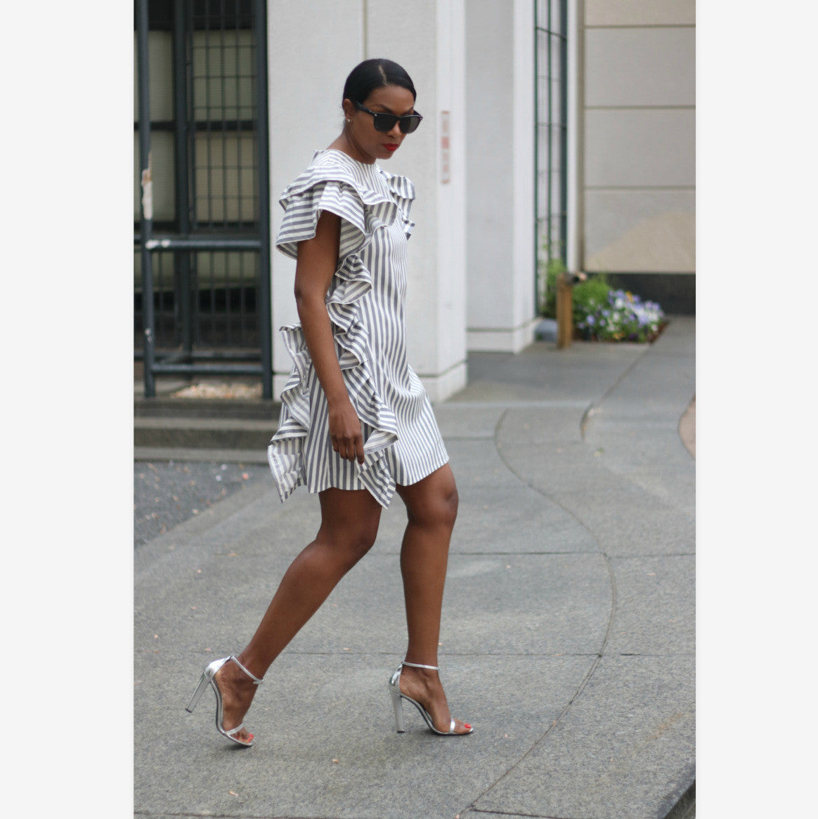 Coordinato mamma figlia volantstripe