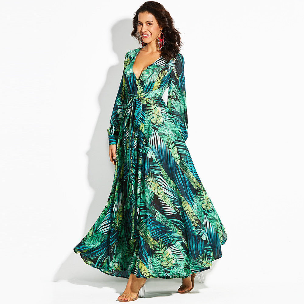Maxidress foresta tropicale