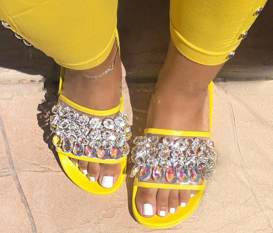 Ciabattine cristal strass