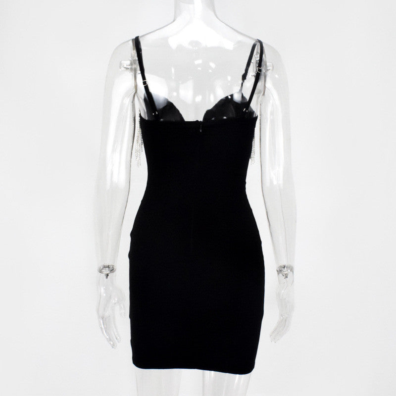 Abito frange strass Fenola