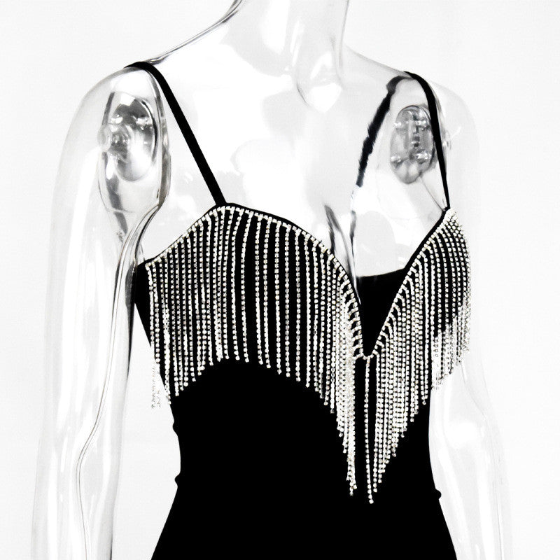 Abito frange strass Fenola