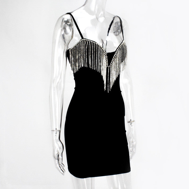 Abito frange strass Fenola