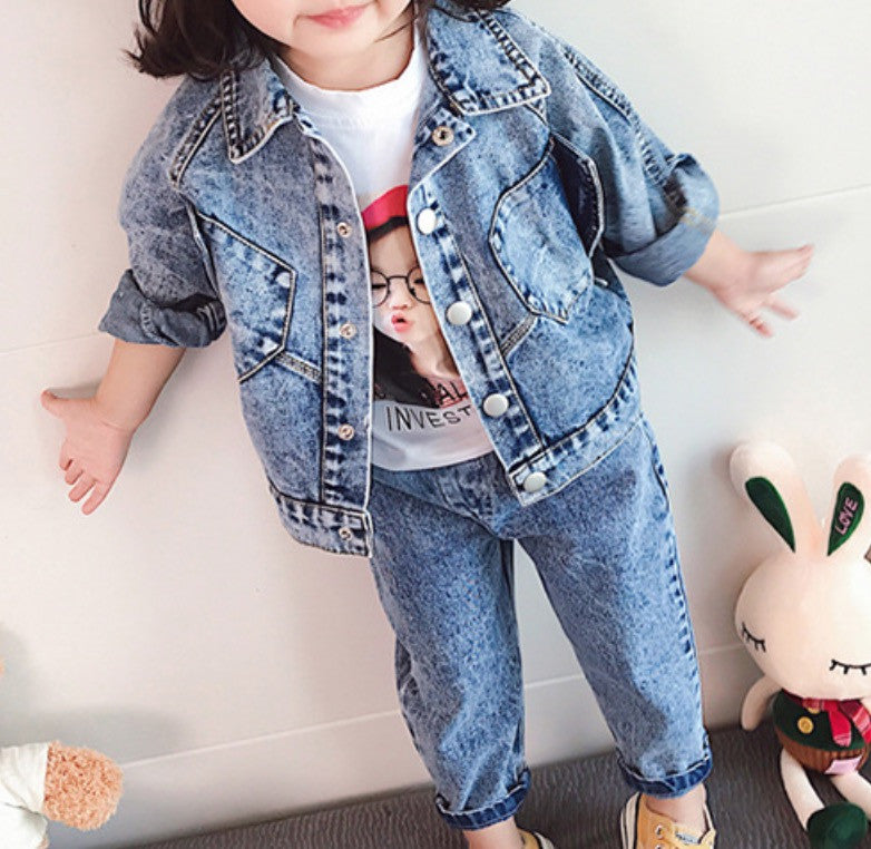 Completo jeans bimba denim Flavia