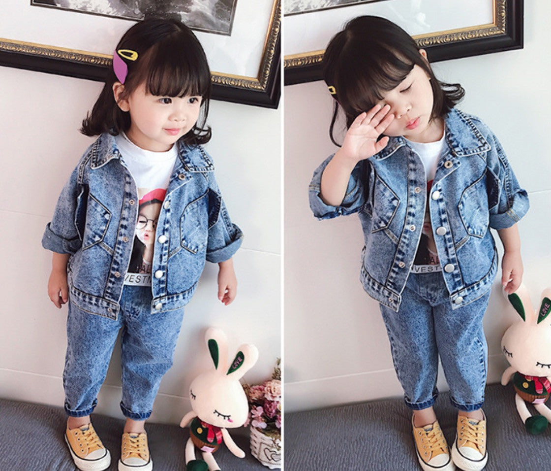 Completo jeans bimba denim Flavia