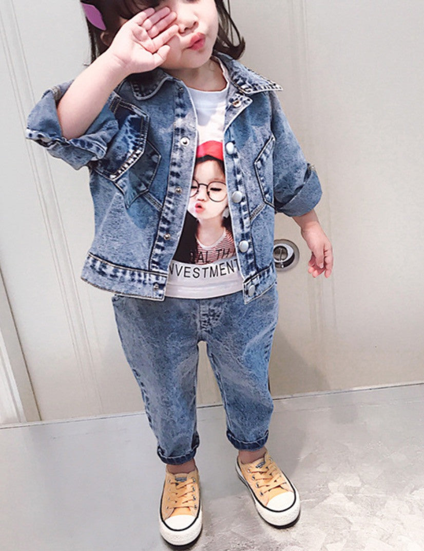 Completo jeans bimba denim Flavia