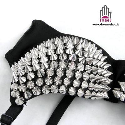 Reggiseno Borchiato Argento