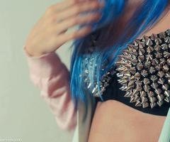 Reggiseno Borchiato Argento