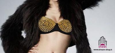Gold Studded Bra