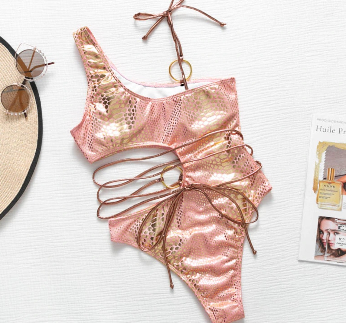 Monokini gold pyton