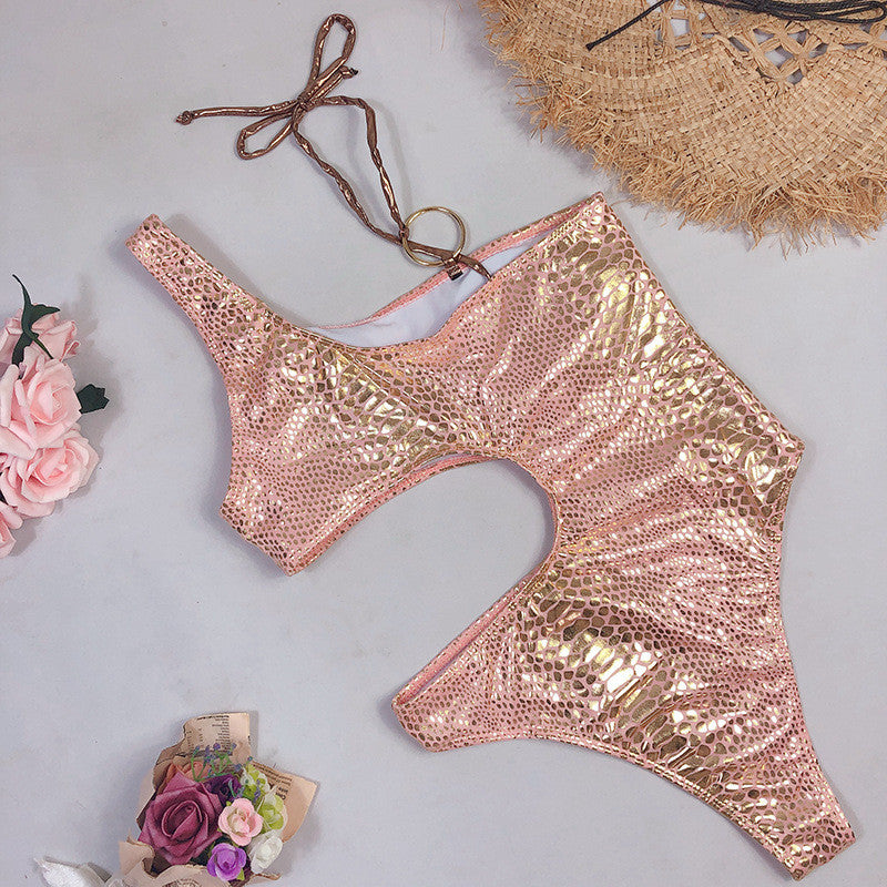 Monokini gold pyton