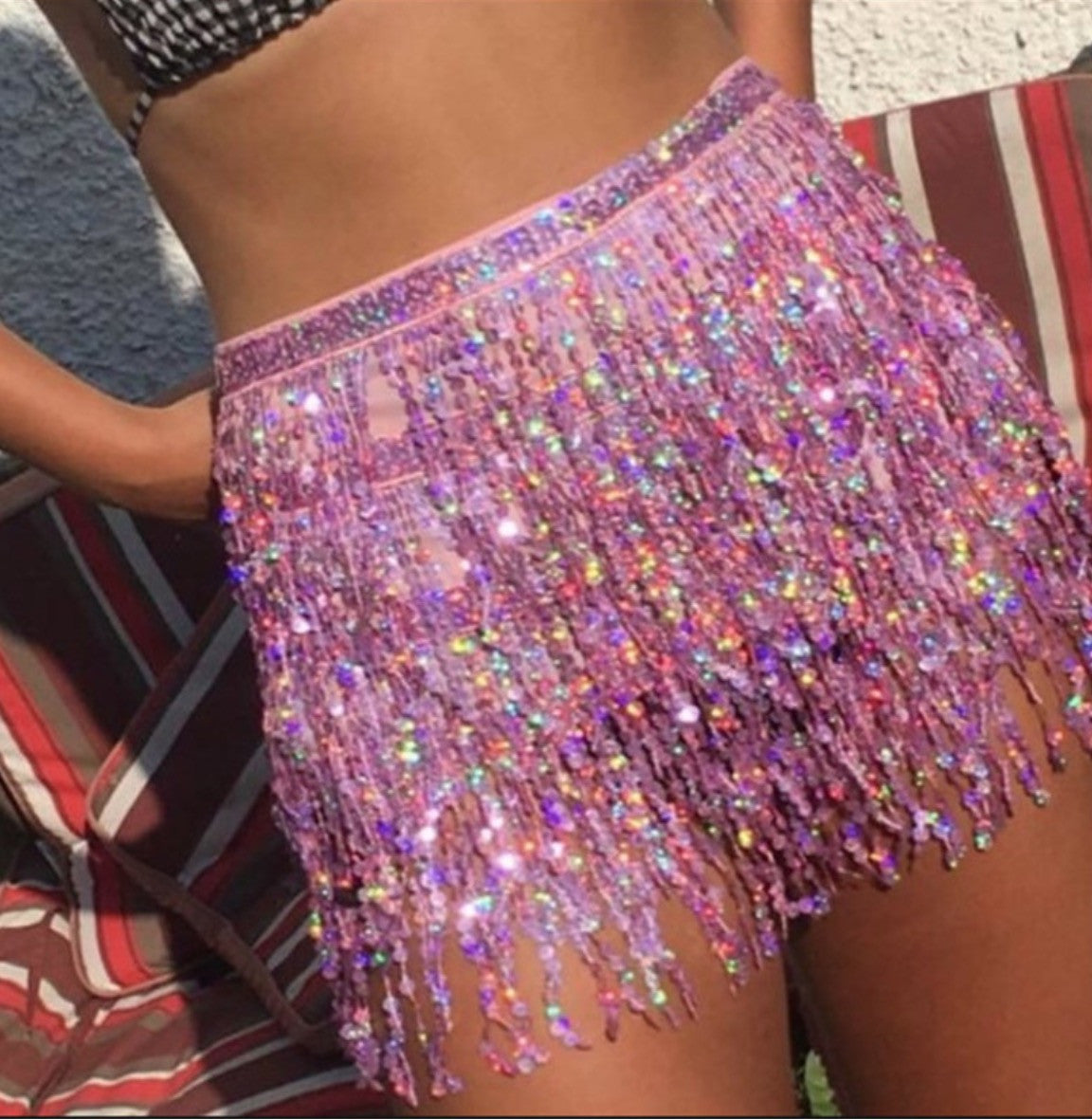 Gonnellino strass-pailettes