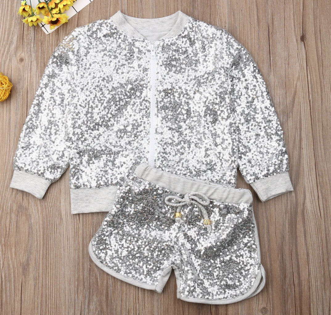 Completo bimba pailettes shortys