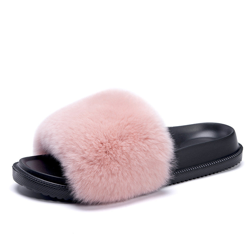 Ciabatte pelose leopard