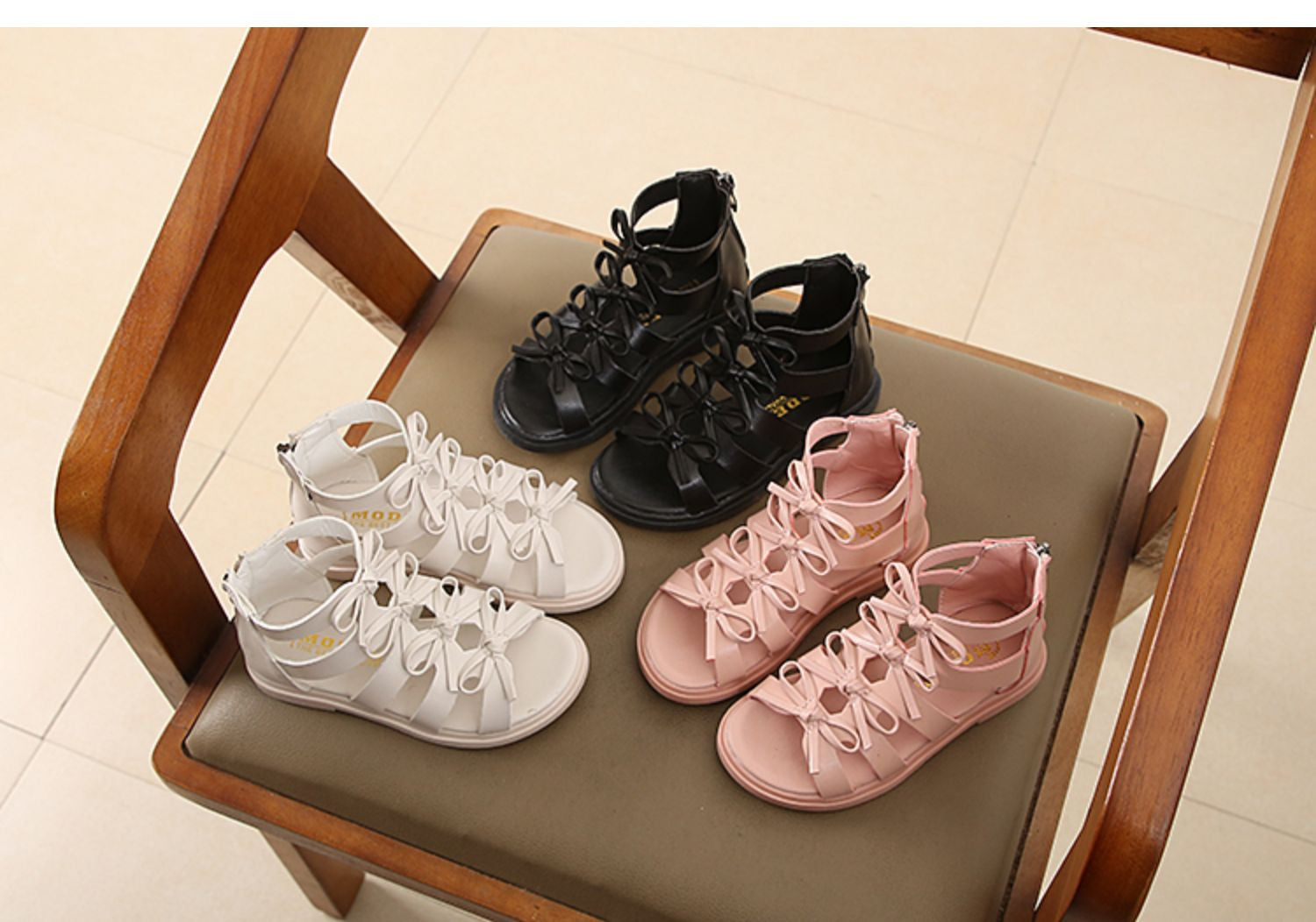 Sandaletti multifiocchi baby