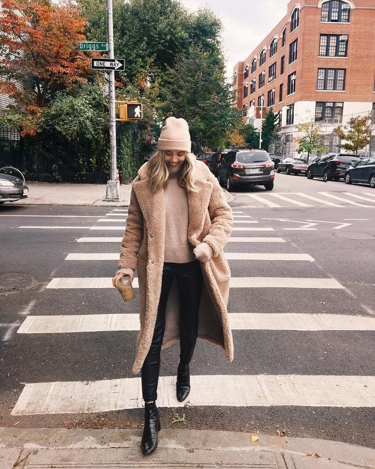 Maxi cappotto peluches