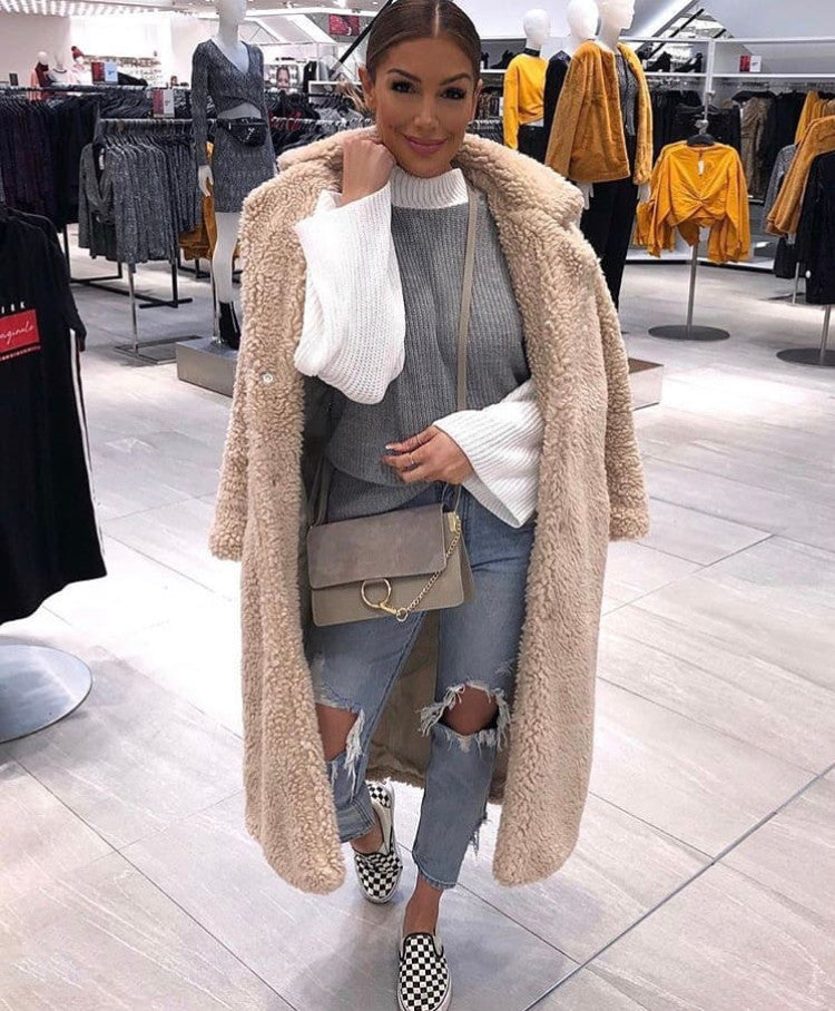 Maxi cappotto peluches