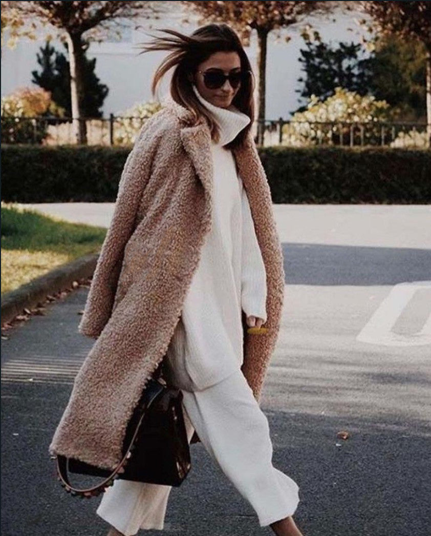 Cappotto lana riccia