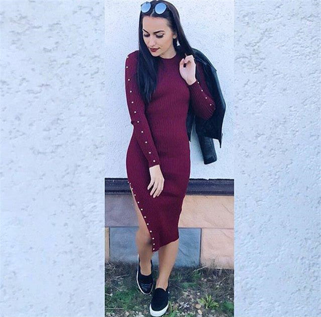 Abito maglia buttones