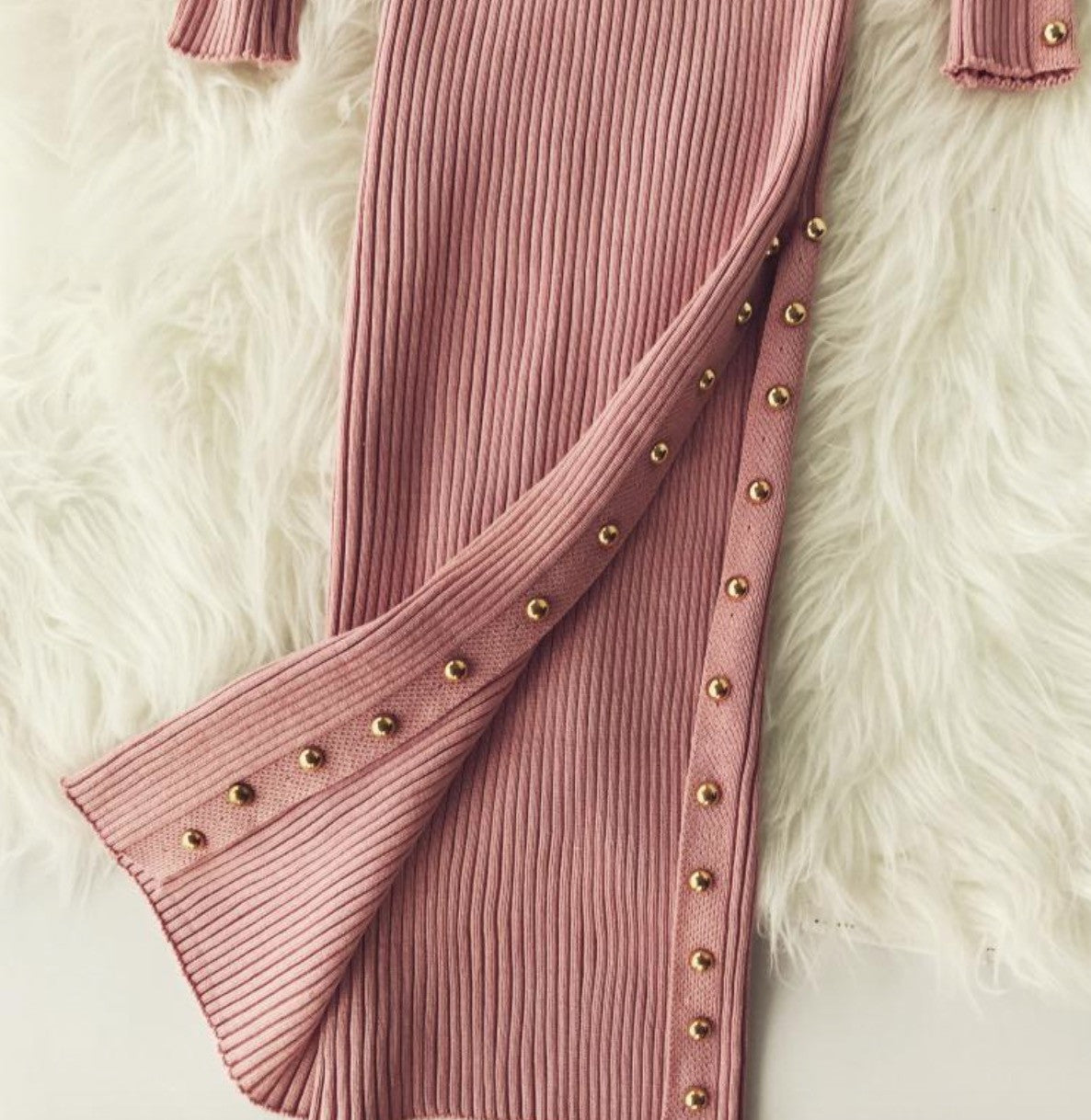 Abito maglia buttones